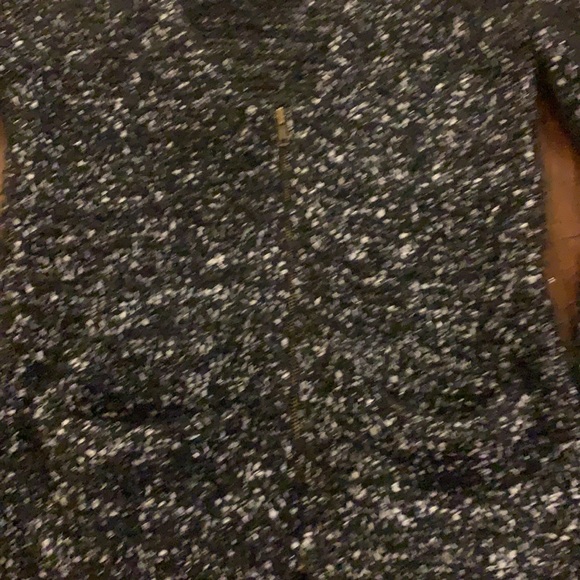 Love By Design Black & White Zippered Sweater - Size S - Picture 4 of 6